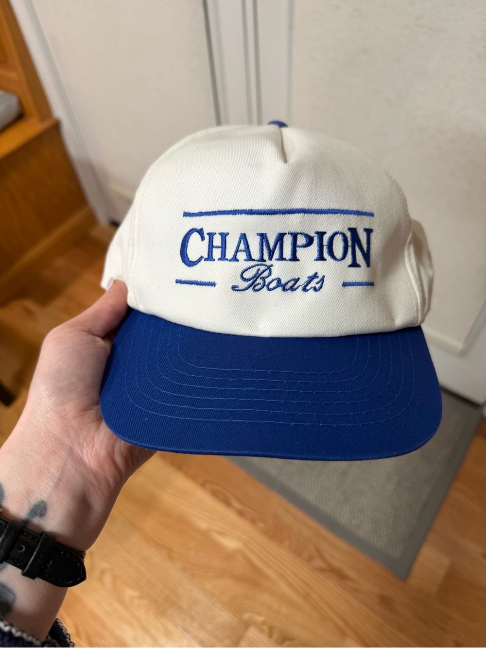 Vintage Champion Boats Snapback Hat